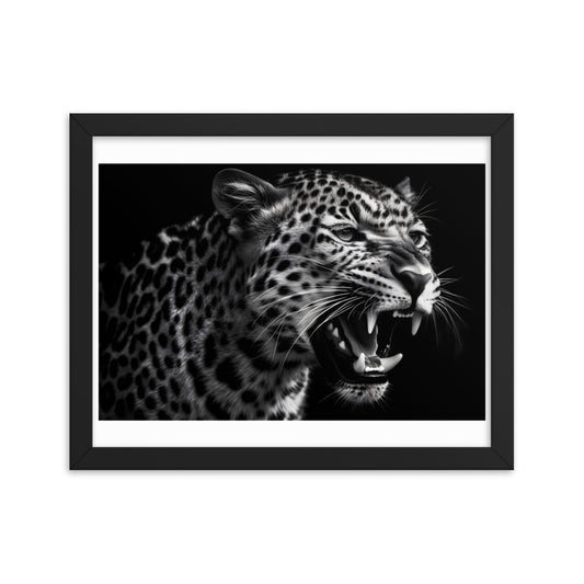 A hunting Leopard wall art