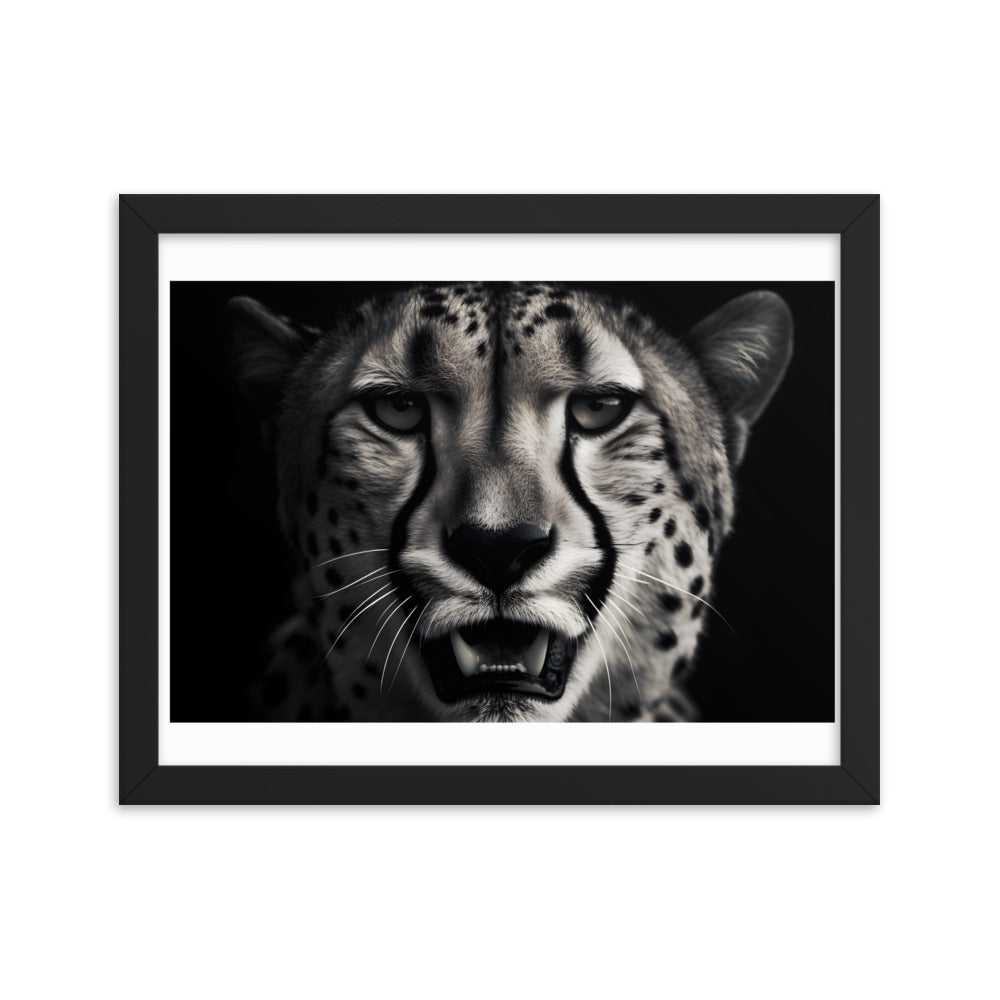 A hunting Cheetah wall art