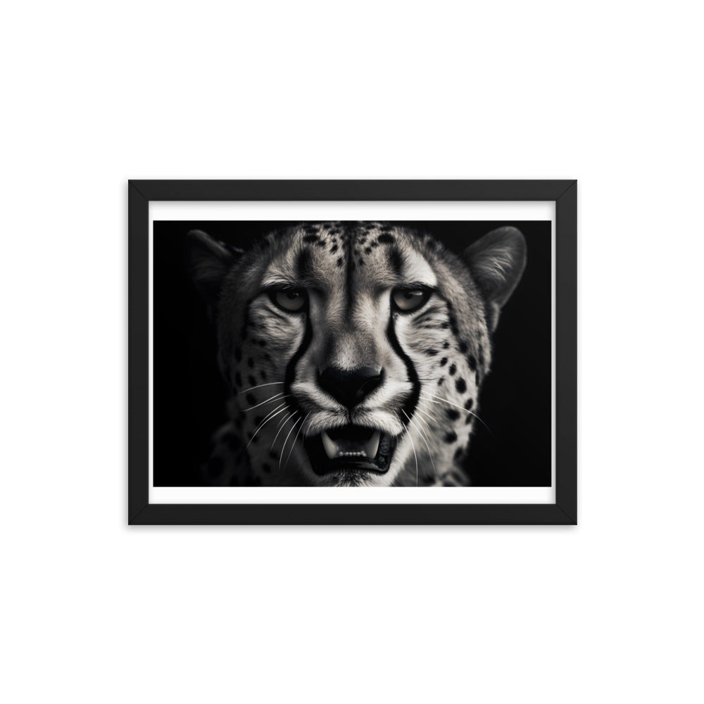 A hunting Cheetah wall art