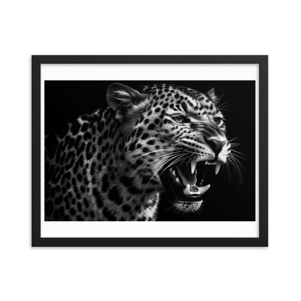 A hunting Leopard wall art