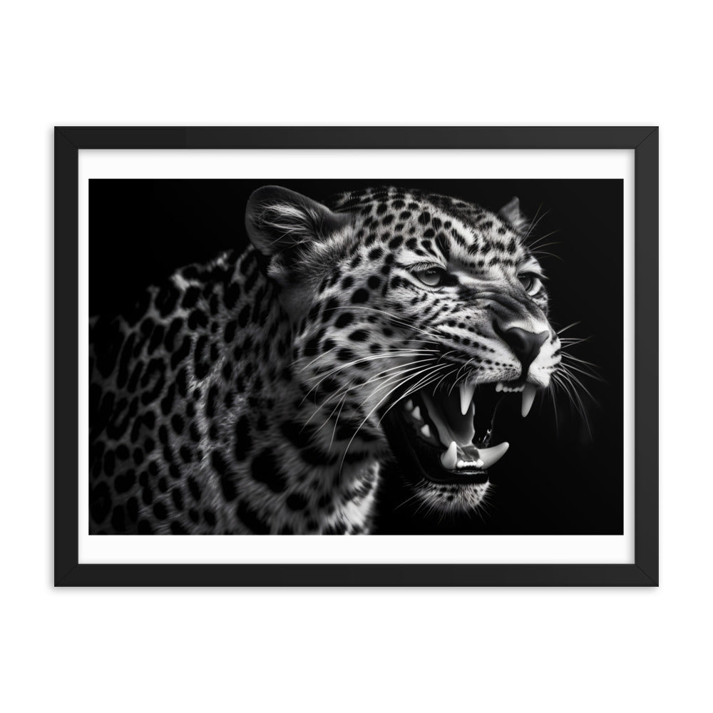 A hunting Leopard wall art