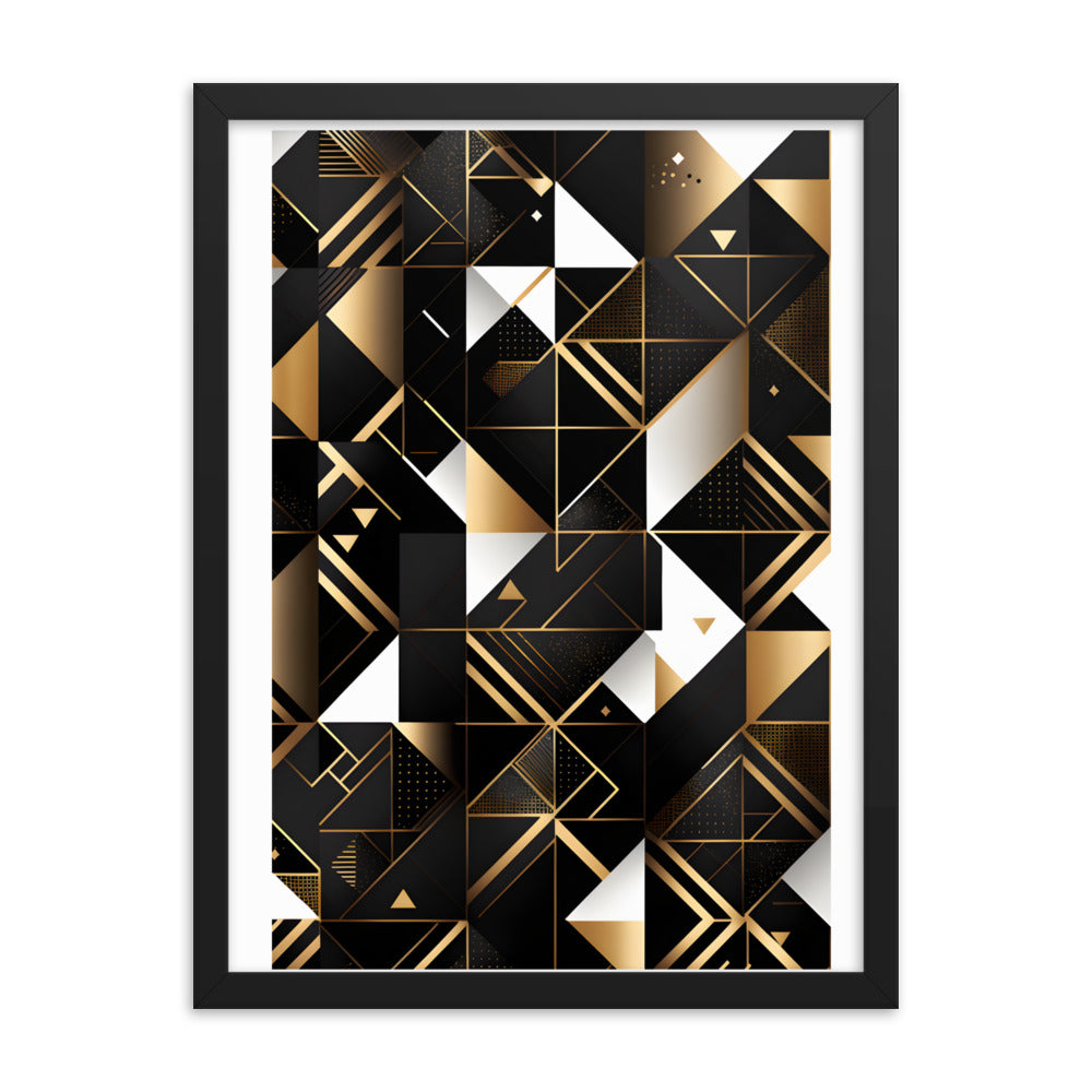 Golden Pattern Wall Art