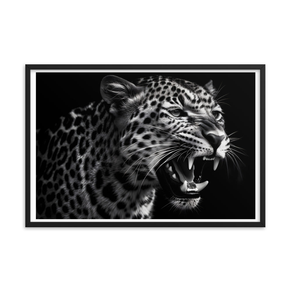 A hunting Leopard wall art