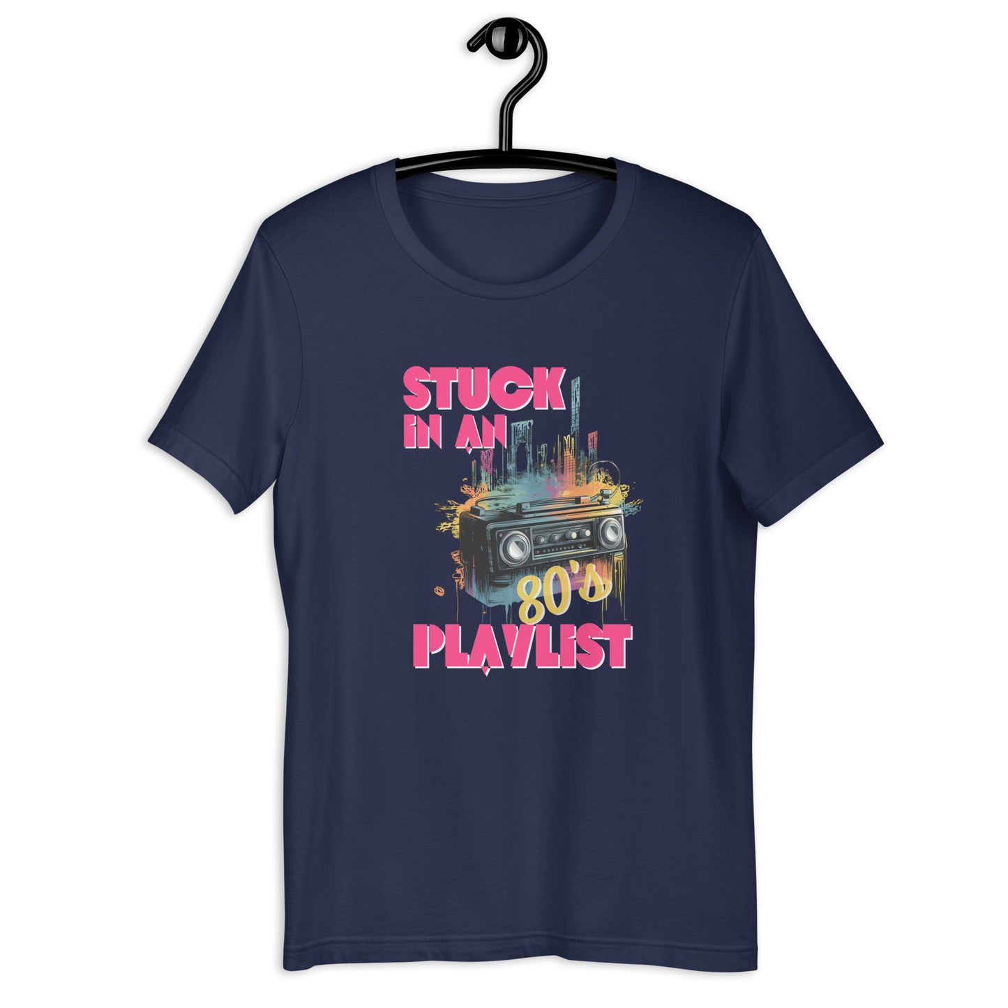 Stuck In An 80's Playlist Retro Vintage T Shirt